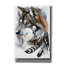  «Red Wolf Head and Bird Feathers» par Kajenna, art mural sur toile, 18 po x 26 po-760308030