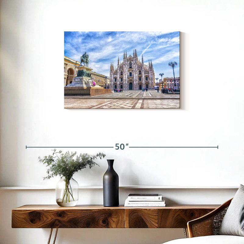 Nicci, la cathédrale de Milan, H 20 po x l 30 po