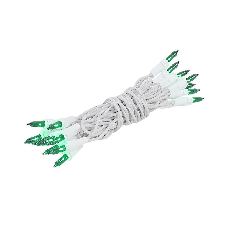 Mini-chaîne 20 ampoules pour l’extérieur 8,5' Pitman, blanc, vert