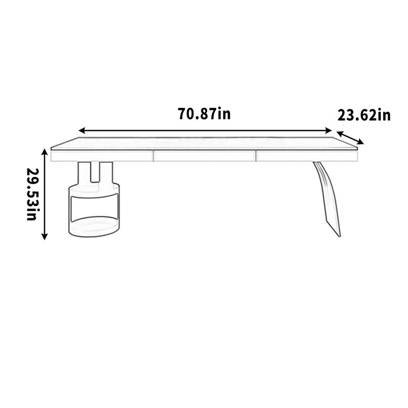 Pied de rangement en pin massif, H 29,53 po x l 70,87 po x P 23,62 po