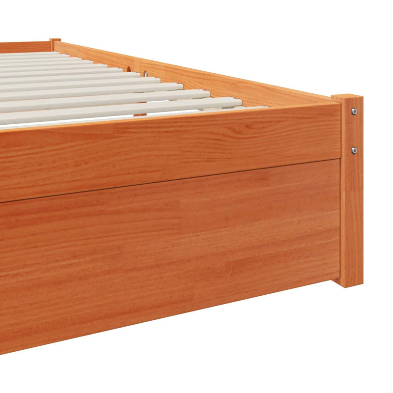 Solid Wood Bed Frame, 140 x 190cm