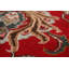 Tapis traditionnel rouge rétro 10 x 13
