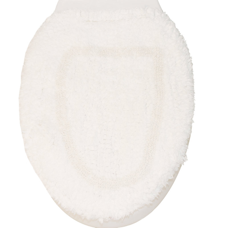 Tapis pour salle de bain Dobrinka, Blanc, 18 po x 18 po (couvercle)