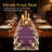 Purple Table Runner European Embroidery for Christmas Dining Table, Dresser, Home Decor Accents