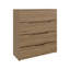 Commode en chêne naturel à 4 tiroirs