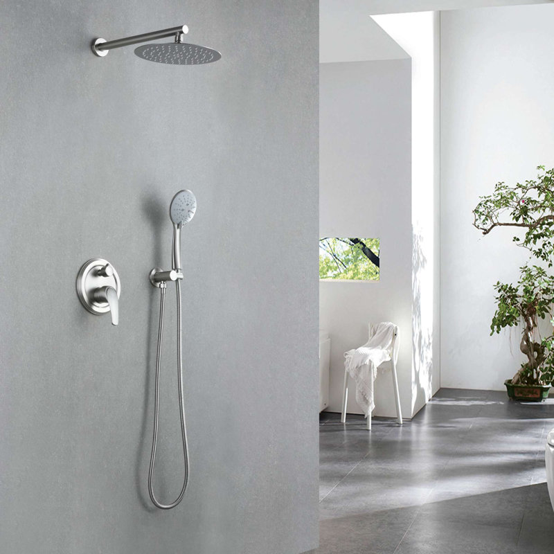 All-In-One Kit with Rough in-Valve, Brushed Nickel