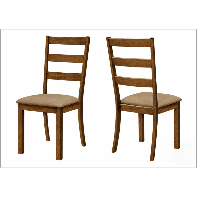 Ensemble de chaises de salle à manger rembourrées de style transitionnel avec pieds en bois de noyer pour un confort optimal dans la cuisine et la salle à manger.