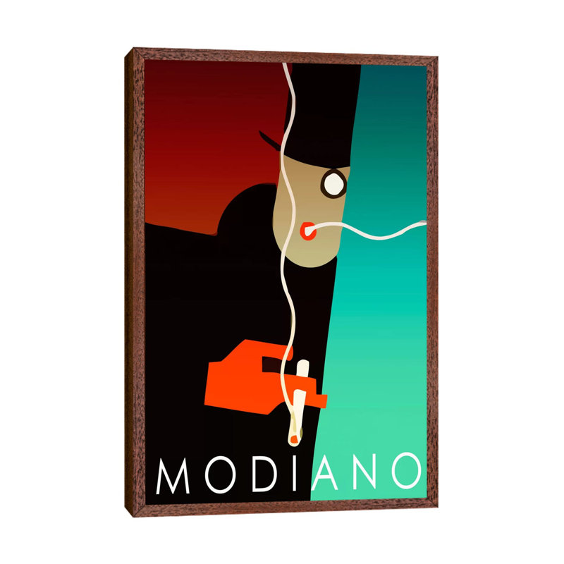 Modiano Cig - Print on Canvas, 101.6 cm H x 66.04 cm W, Classic Brown Wood Framed