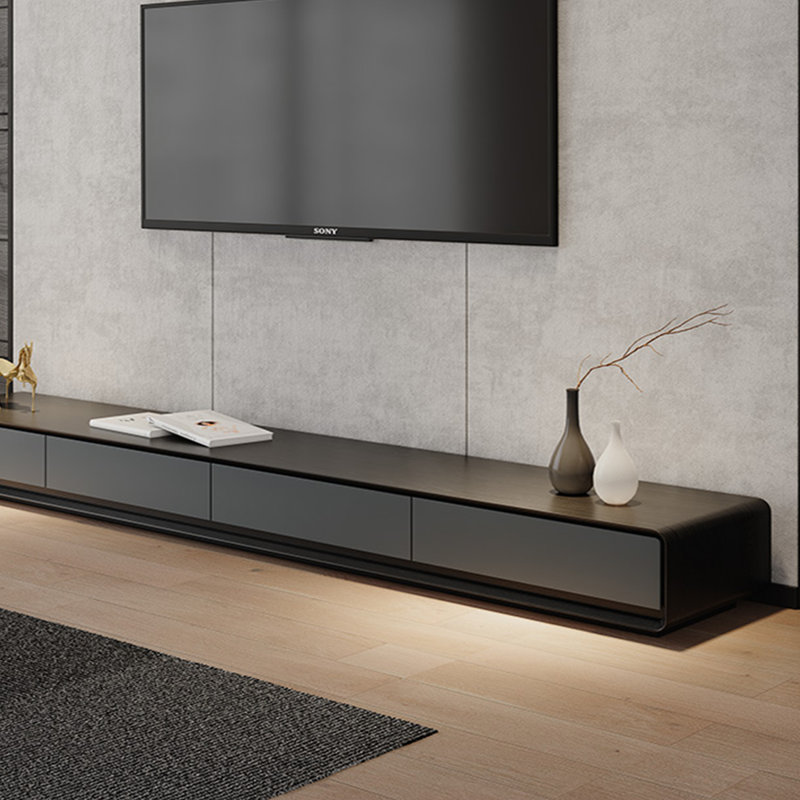 Meuble télé Modern Minimalist, H 13,77 po x L 94,48 po x l 15,74 po