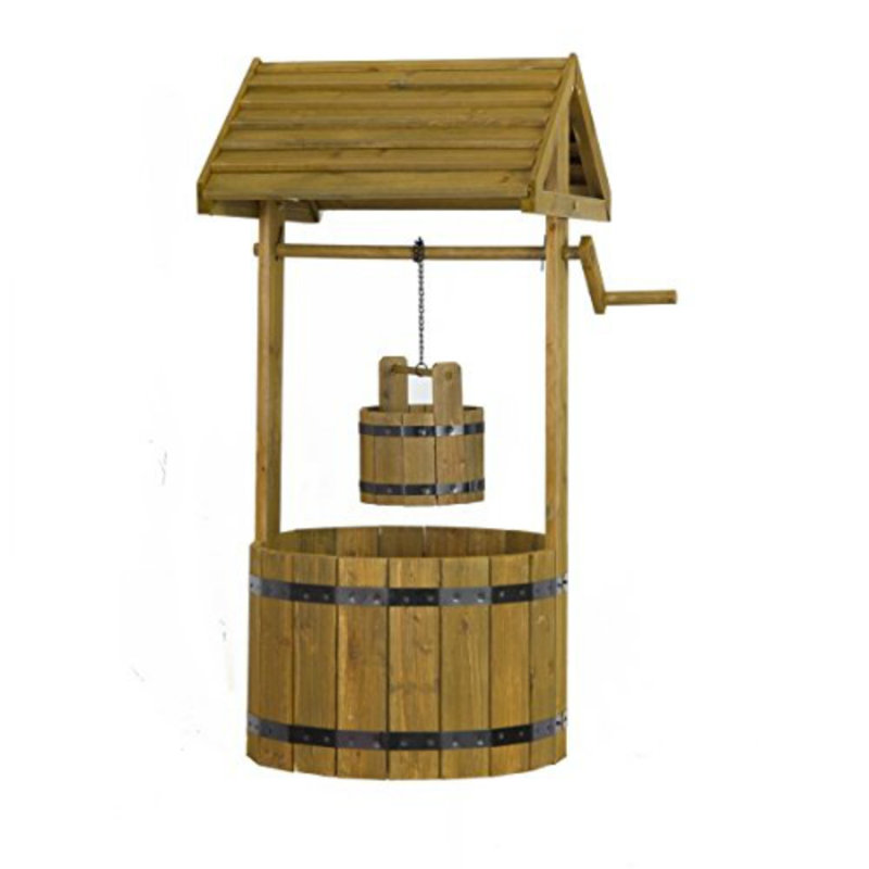 Hance Wood Pot Planter