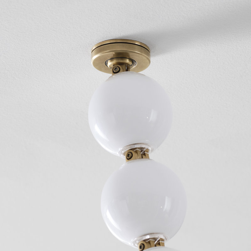 Perle 240 Chandelier, Hand Rubbed Antique Brass, 2700K