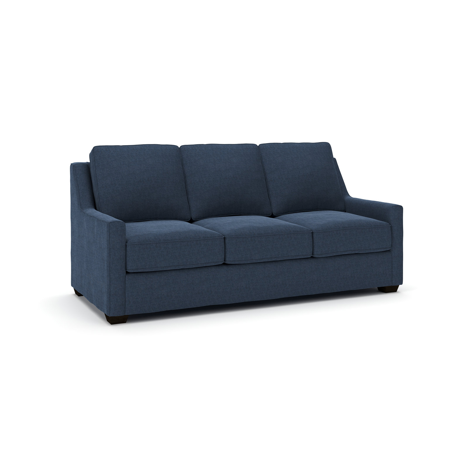 Gemi 80'' Upholstered Sofa, Drusky Navy Sustain® Basketweave