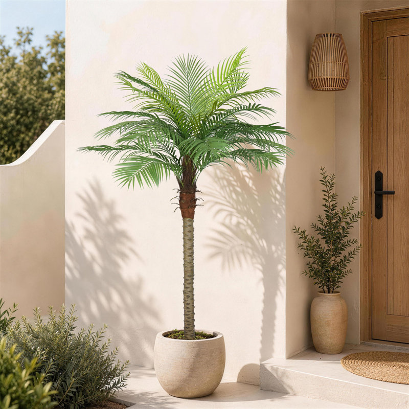 Palmier artificiel dans un pot, H 82,7 po x l 47,2 po x P 47,2 po