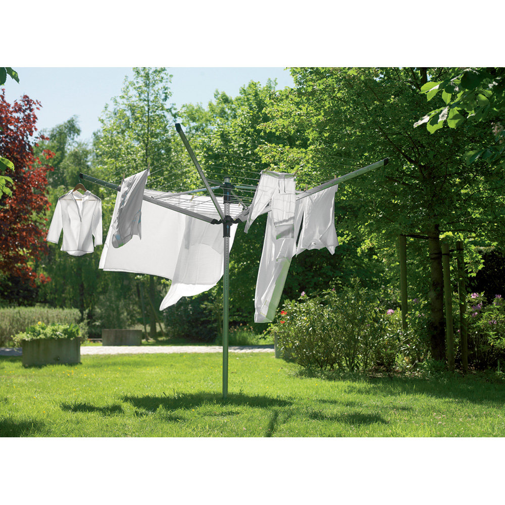 Brabantia Lift-O-Matic 60m Rotary Clothes Line with Ground Spike