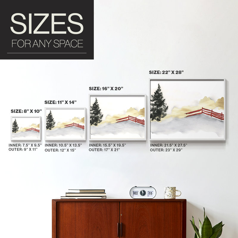«Chirstmas Art» - Impression encadrée - Restickable, H 8 po x l 10 po, Blanc