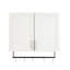 Armoire murale de salle de bain avec tablette réglable, barre à serviettes, 5 crochets, armoire de rangement au-dessus de la toilette pour la salle de bain, cuisine