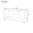Four-door Console Table With A Open Bottom Shelf And Metal Handles-106535411