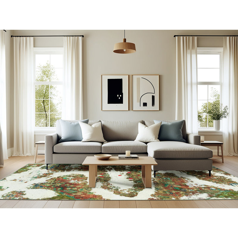 Tapis abstrait moderne 2332, Rectangle 6 pi x 9 pi