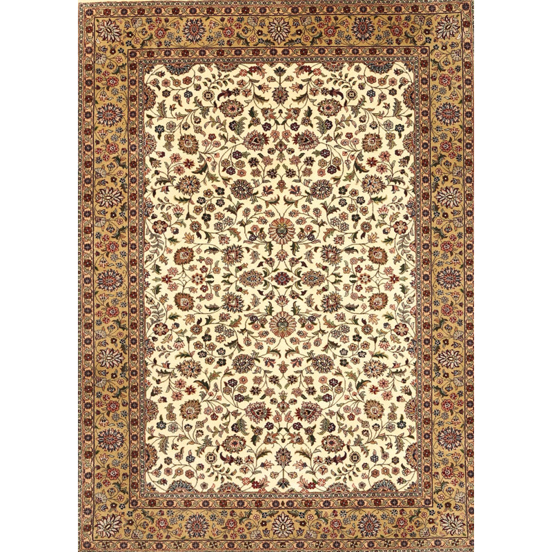 Tapis brun/beige traditionnel Archambeault, Rectangle 4 pi x 6 pi