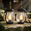 Lanternes solaires d'extérieur imperméables et effet de feu FoxFlame Schoolhouse | Paquet de 2, lanterne solaire extérieure, lumières solaires suspendues pour l'extérieur, idéale pour le porche, le patio, le jardin, la table ou un présentoir suspendu-133863391