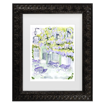 Bolog Rosana Laiz Blursbyai Naive Paris Cafe Matted Framed Art