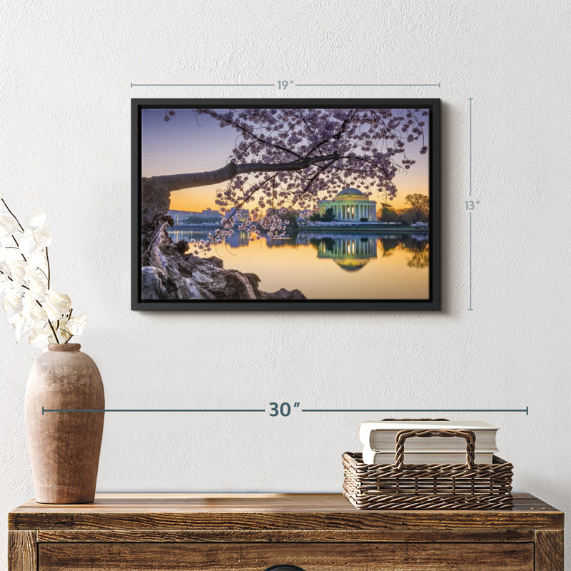 Floral et botanique «Springtime Washington DC Wall Art», H 13 po x l 19 po