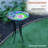 Alverce Glass Birdbath