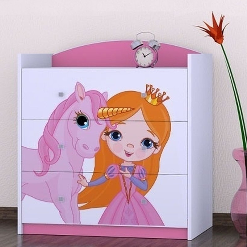 Kongsberg Kids 3 - Drawer Chest, Pink