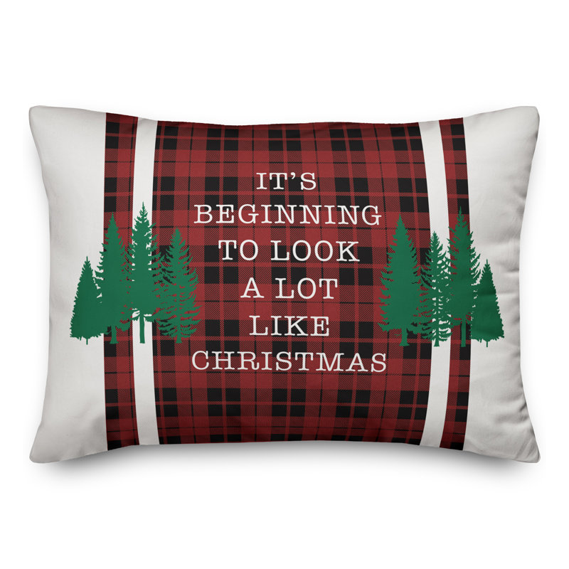 Plaid Throw Pillow