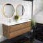 Meuble-lavabo mural double l 59,5 po x P 19,6 po x H 21,75 po Willandra-77134538