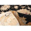 Tapis oriental noir / jaune en laine noué à la main de 5 pi x 6 pi 6 po Kerea