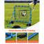 Filet de soccer rebondissant, rebondisseur de but de soccer à angle rapide pour le contrôle, la pratique du passage, cadre en fer robuste et filet de polyéthylène, équipement d'entraînement de balle facile à installer pour les adolescents et les adultes, 3,7 x 3,7 pi-131990298