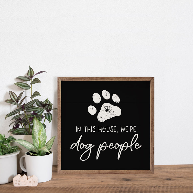 Dog People Paw - noir, H 4 po x l 4 po