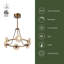 Dahlia 28-in Urban Bronze dimmable LED Chandelier-797214280