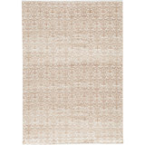 Hand-Knotted High-Quality Ivory and Brown Area Rug