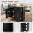 K&K Kitchen Island With Drop Leaf-1821939714