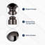 Heavy-Duty Adjustable Curtain Pole with Finials-673331136-673266169
