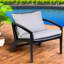 Chaises de patio moderne, bois d'eucalyptus et corde, sièges d'extérieur