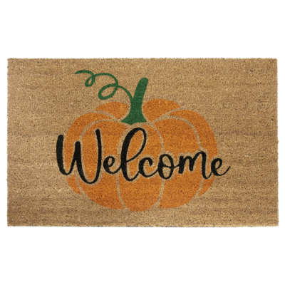 Mix Mats Welcome Pumpkin Doormat