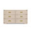 Paris 6 Drawer Dresser, Whitewash Ash