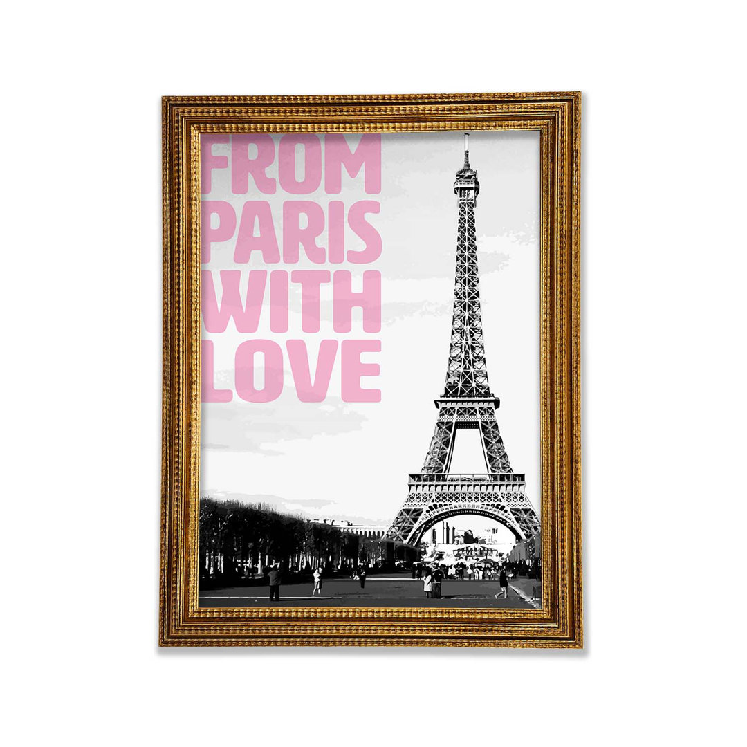 From Paris With Love - Einzelne Bilderrahmen Kunstdrucke