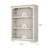 Luper 42.1" H x 31.5" W Standard Bookcase with 3-Tiers Shelf-1286838047-1307082575