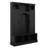 Hall Tree With Bench And Shoe Storage, Hall Tree With Adjustable Shelves, Arched Storage Bench With Cabinets, 7 Hooks-1589257334