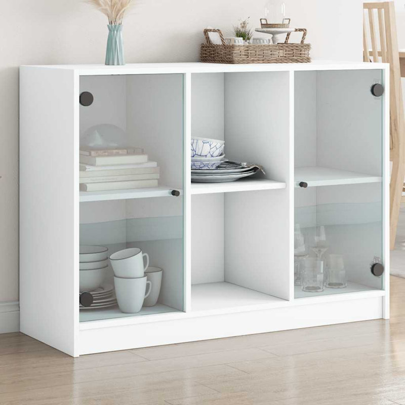 Paigelynn Sideboard White 102x37x75,5 cm Engineered Wood