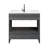 Sallisaw 36.13 " W Freestanding Standard Free Standing Single Double Single Vanity Bathroom Vanity With Ceramic Top-1601949972
