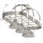 Williar 3-Light Indoor Brushed Nickel Kitchen Island Pot Rack Pendant-1416422873