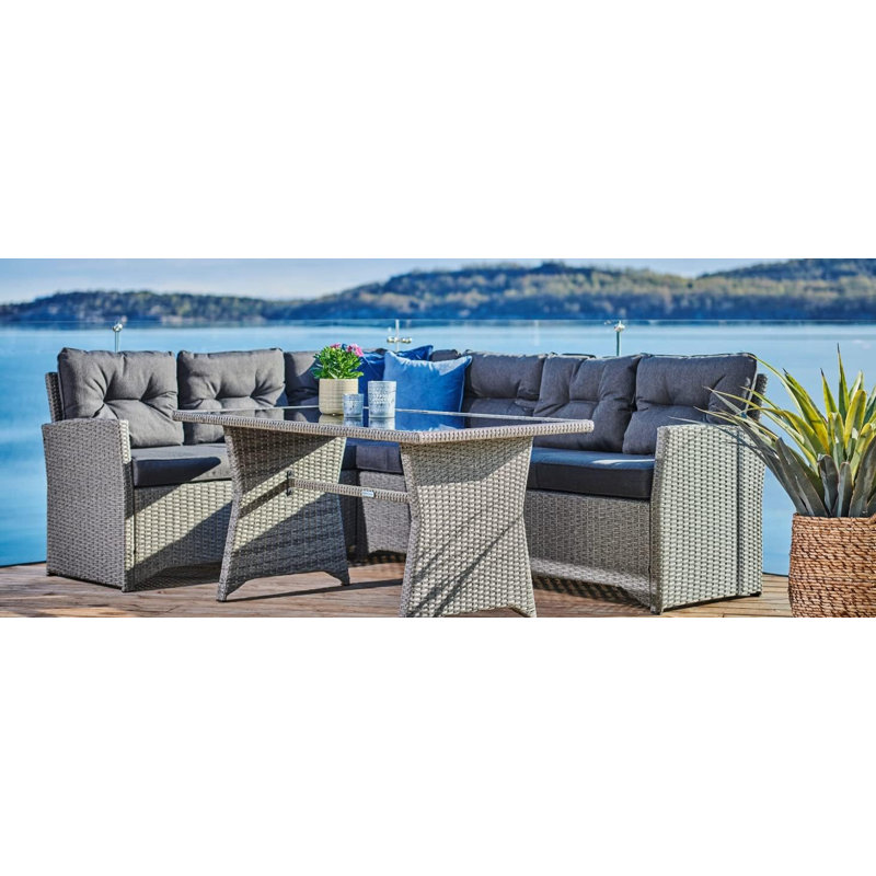Kress 6 - Person Garden Lounge Set with Cushions