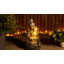 Fontaine d'extérieur 22,25 "à 4 niveaux en sirène de béton avec pompe et lumière DEL (KD)