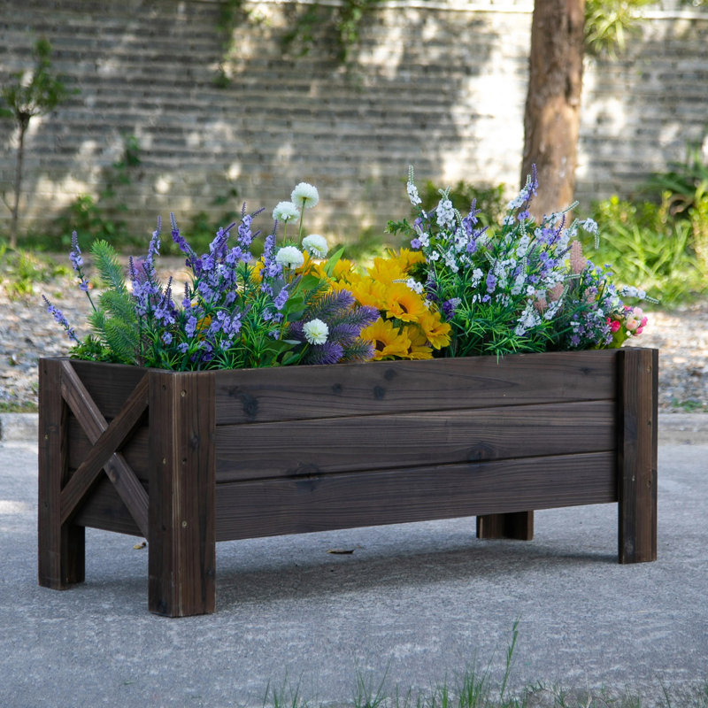 Shropshire 58L Raised Garden Bed, 100 x 36.5 x 36 cm, Carbonized Colour