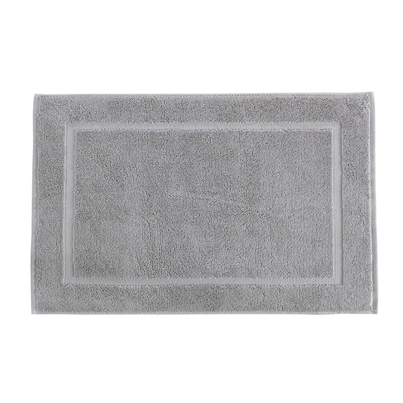 Tapis de bain de couleur unie Lerins, Ciment